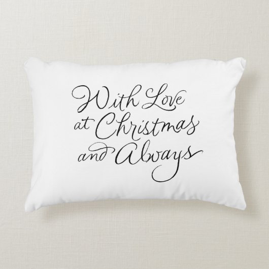 LIEFDE VOOR EN KERST AAN DE ACHTERKANT KUSSENLOOP ACCENT KUSSEN (Voorkant)