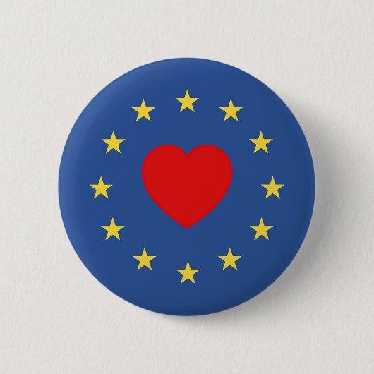 liefde voor eu - badge ronde button 5,7 cm (Voorkant)