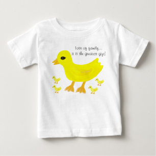 Liefde voor Familie Gele Eenden Baby Rompers