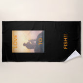 Liefde voor Fish Beach Towel Strandlaken (Voorkant)