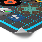 Liefde voor fysieke media poster (Hoek)