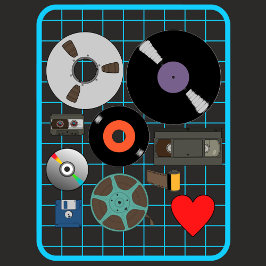 Liefde voor fysieke media t-shirt