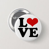 Liefde voor geliefden en Valentijnsdag Design nieu Ronde Button 5,7 Cm (Voorkant /achterkant)