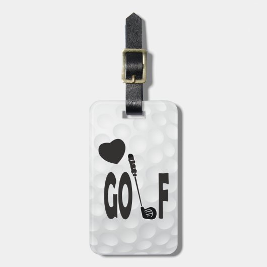 Liefde voor Golf Bagagelabel (Voorkant verticaal)
