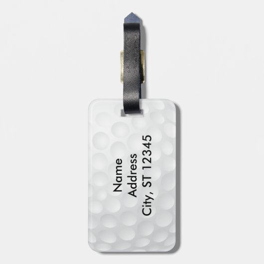 Liefde voor Golf Bagagelabel (Achterkant verticaal)