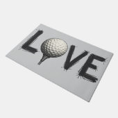 Liefde voor golf typografie voor kunst deurmat (Schuin)