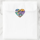 Liefde voor Graffiti Hart Sticker (Tas)