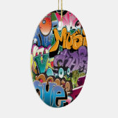 Liefde voor graffiti keramisch ornament (Rechts)