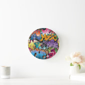 Liefde voor graffiti ronde klok (Huis)