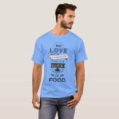 Liefde voor grappig eten t-shirt (Voorkant volledig)