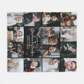 Liefde voor grootmoeder en opa/andere fotocollage fleece deken (Voorkant (Horizontaal))