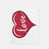 liefde voor hart valentijnen fleece deken (Voorkant)
