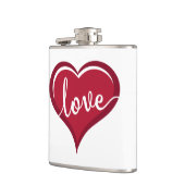 liefde voor hart valentijnen heupfles (Links)