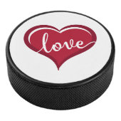 liefde voor hart valentijnen hockey puck (3/4)