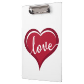 liefde voor hart valentijnen klembord (Links)