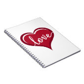 liefde voor hart valentijnen notitieboek (Rechterzijde)