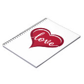 liefde voor hart valentijnen notitieboek (Linkerzijde)