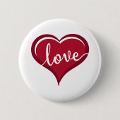 liefde voor hart valentijnen ronde button 5,7 cm (Voorkant)