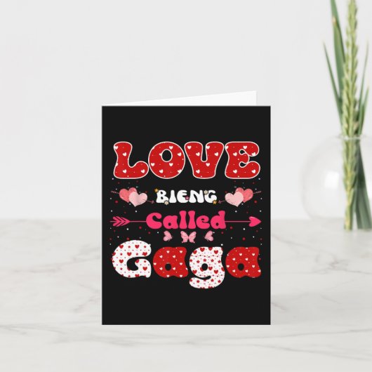 Liefde voor het Gaga genoemd worden Funny Moederda Kaart (Voorkant)