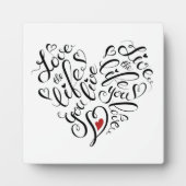 Liefde voor het leven dat je leeft fotoplaat (Voorkant)