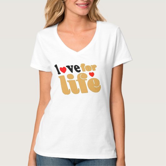 liefde voor het leven t-shirt (Voorkant)