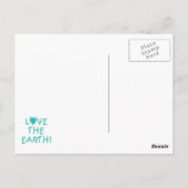 Liefde voor het milieu op aarde briefkaart (Achterkant)
