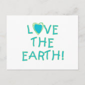 Liefde voor het milieu op aarde briefkaart (Voorkant)