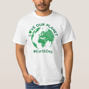 liefde voor het milieu op aarde dag  t-shirt