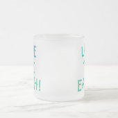 Liefde voor het milieu op aarde matglas koffiemok (Center)