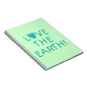 Liefde voor het milieu op aarde notitieboek (Rechterzijde)
