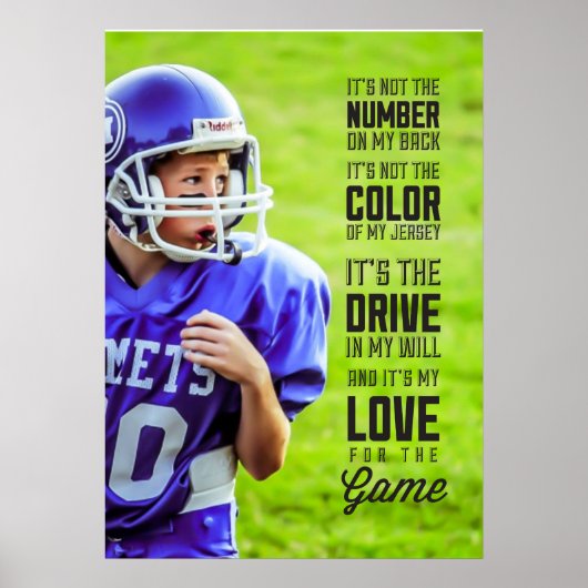 Liefde voor het Poster van het Spel met Uw Foto (Voorkant)