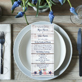 Liefde voor het Vaderland Trouwceremonie op 4 juli Programmakaart