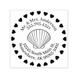 Liefde voor het Zee, Shells, Persoonlijk Contact Zelfinktende Stempel