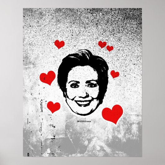 Liefde voor Hillary Poster (Voorkant)