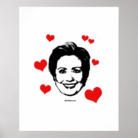 Liefde voor Hillary Poster (Voorkant)