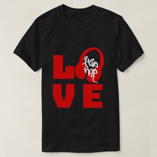 Liefde voor hip-hop t-shirt (Design voorkant)