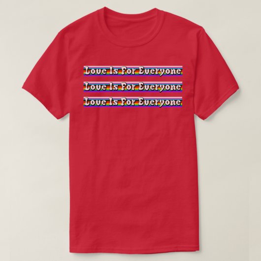 Liefde voor iedereen 1 t-shirt (Design voorkant)