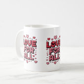 Liefde voor Iedereen - Inspirerende Mok (Voorkant links)