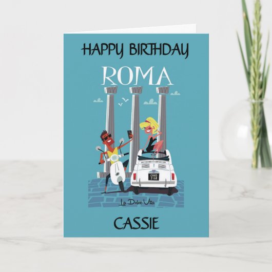 Liefde voor Italië, Rome. Het is een dolce vita. b Kaart (Voorkant)