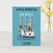 Liefde voor Italië, Rome. Het is een dolce vita. b Kaart (Gele Bloem)