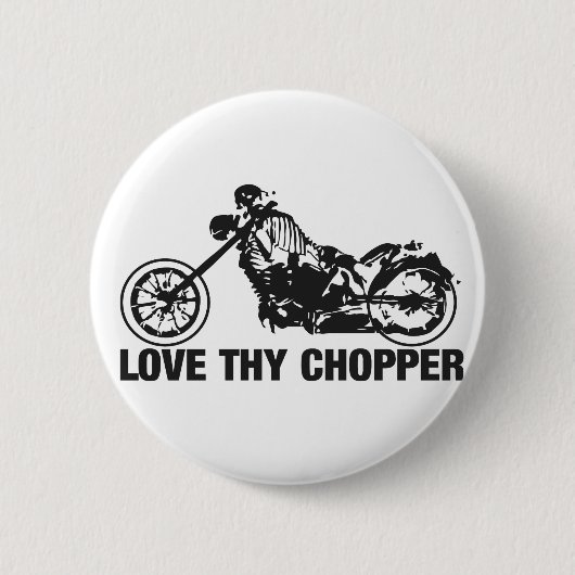 liefde voor je chopper ronde button 5,7 cm (Voorkant)
