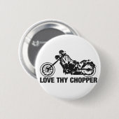 liefde voor je chopper ronde button 5,7 cm (Voorkant /achterkant)