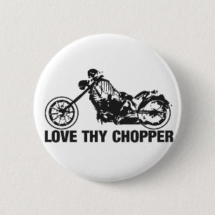 liefde voor je chopper ronde button 5,7 cm