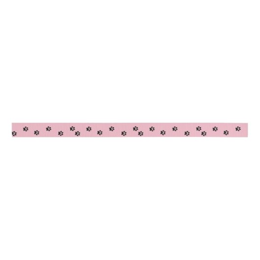Liefde voor je comprimertje - Roze pootlint Grosgrain Lint (Voorkant)