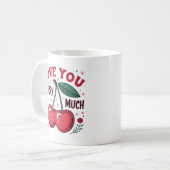 Liefde voor je Kersenveel Koffiemok (Voorkant links)