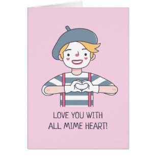 Liefde voor je met heel mijn mimische hart, schatt