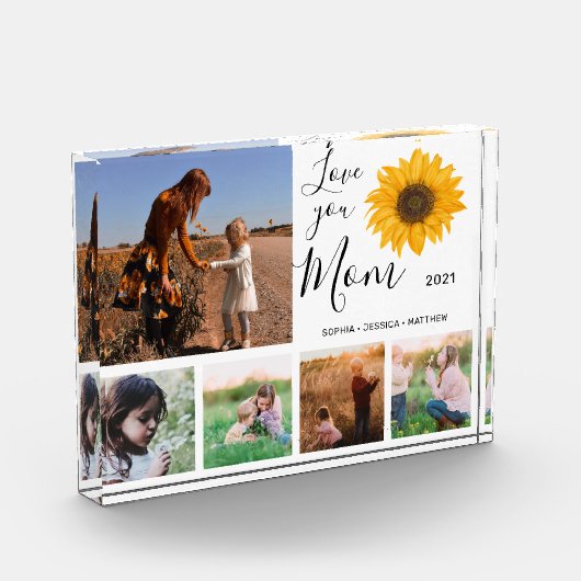 Liefde voor je moeder Foto Collage Sunflower (Links)