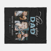 Liefde voor je vader/papa/Papa/andere 3 Aangepaste Fleece Deken (Voorkant (Horizontaal))