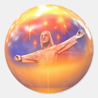 liefde voor jesusstickers ronde sticker