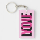 Liefde voor jou Aangepaste foto Moderne typografie Sleutelhanger (Voorkant)